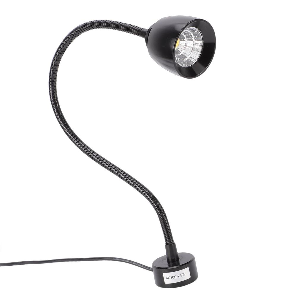 7W LED Light with Flexible Gooseneck and Magnet Base 6000K Work Lamp for Workbench Lathe Grill Workshop Industrial Lighting