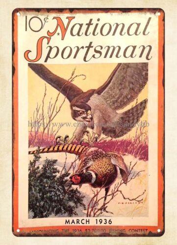 

NATIONAL SPORTSMAN magazine cover metal tin sign cool art for saleAluminum 20x30cm（7.8x11.8inch）