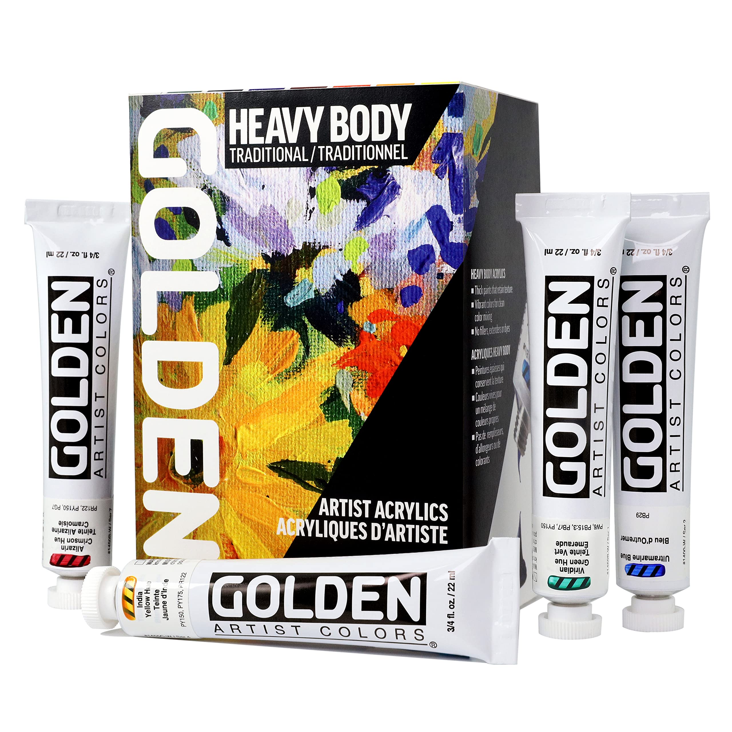 

Golden Acrylic Heavy Body 0927 Traditional 10-Color Set 13100947