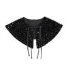 Many Style Shinny Shirt Detachable Collar for Womens Fake Collar Shawl Fashion Shoulder Wraps False Detachable Shirt Collar