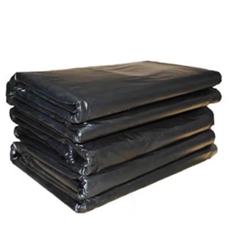 Yinmei Large Black Heavy-Duty Flat-Top Trash Bags