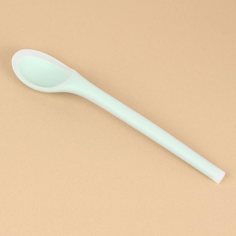 Silicone Baby Spoon - Drop-Resistant, High-Temperature Resistant, Child-Friendly Dessert & Stirring Spoon  