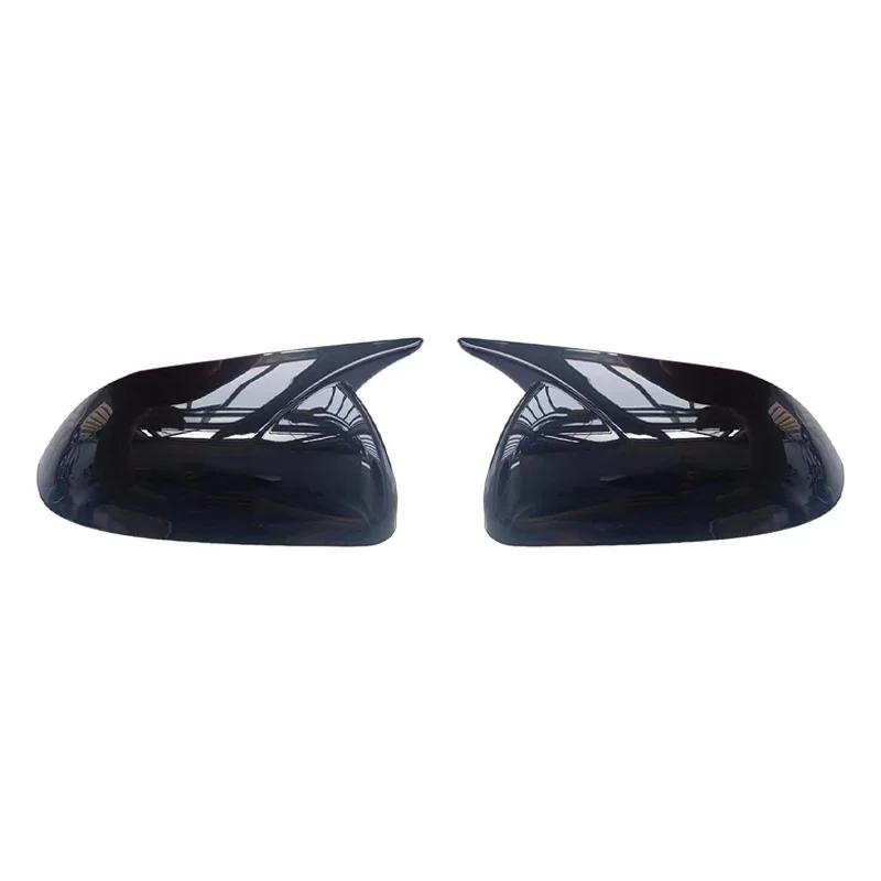 

2PCS For KIA K2 KX CROSS 2017- RIO 4 2017- Car Rearview Side Mirror Cover Wing Cap Exterior Door Housing Shell Trim Gloss Black