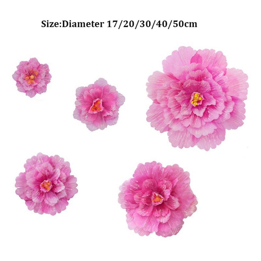 17/20/30/40/50cm Pfingstrosenblumen-Tanz-Requisiten Stoff Kreative Aufführung Kindergarten-Tanzaufführung Bunt