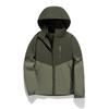 Unisex Color Block 3-in-1 Hooded Windproof Jacket with Detachable Down Liner