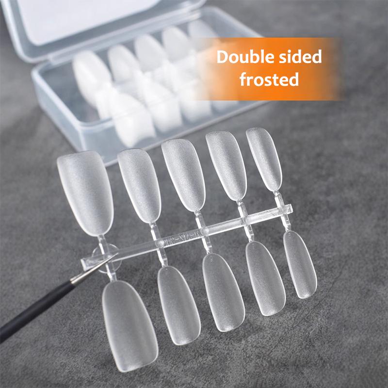 100Pcs Nails Tips Extension Clear Soft Gel Tips Clear Soft Gel False Nail Design Full Cover Press On Nail Fake Manicure Tools