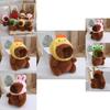 Adorable Capybara Plush Keychain Cute Cartoon Doll With Premium Pp Cotton Filling For Accessories