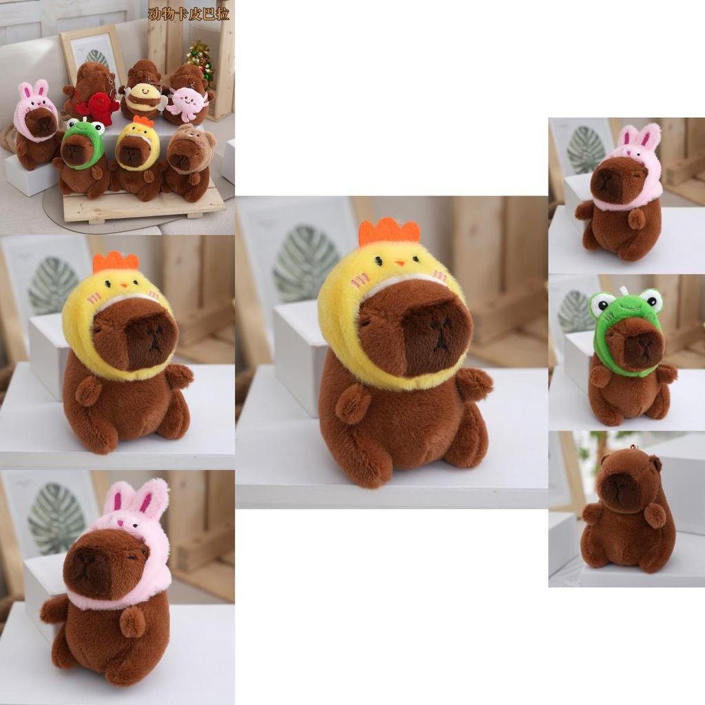 Adorable Capybara Plush Keychain Cute Cartoon Doll With Premium Pp Cotton Filling For Accessories