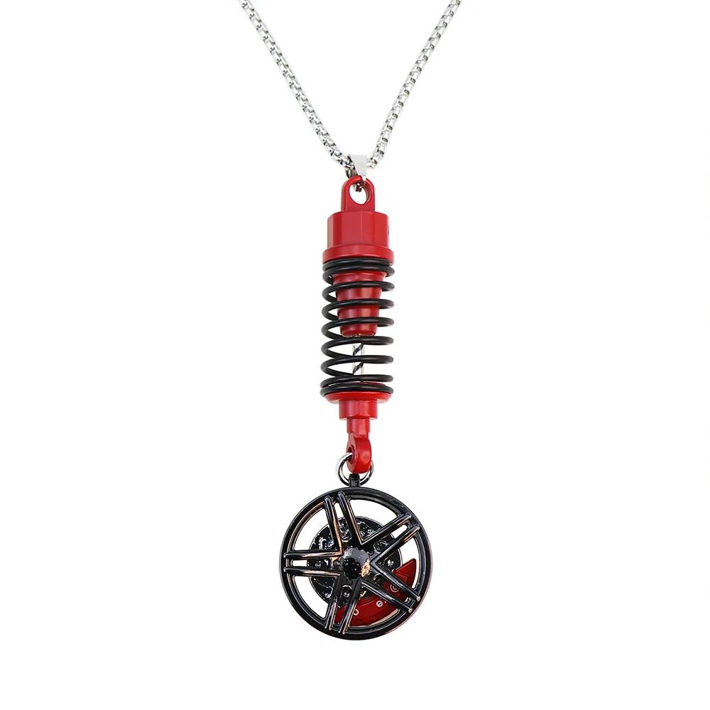 Car Wheel Shock Absorber Ornament Car Interior Rearview Mirror Pendant Car Pendant Hanging, Halloween, Christmas Gift Amagi