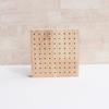 2Pcs Square Wooden Polishing Head Storage Board Save Space Nail Tools Storage Stand  Manicure Tools