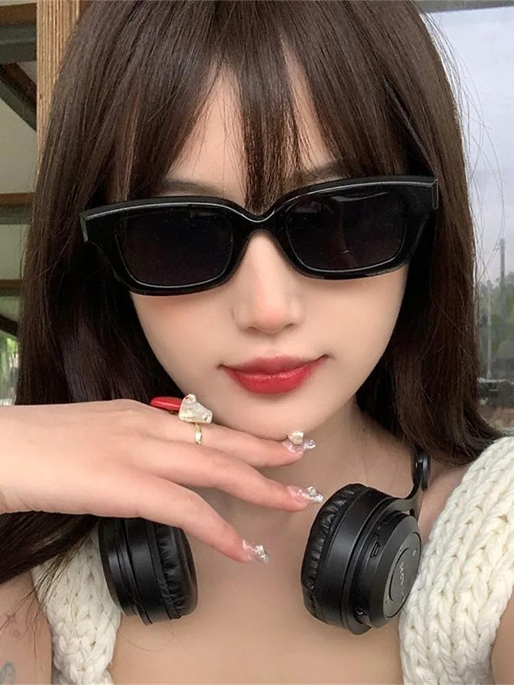 Vintage Cat Eye Sunglasses Women Green Rectangle Frame Designer Inspired Chic Shades For Unisex Eyeglasses Uv400