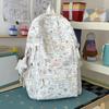 Schoolbag cute graffiti schoolbag female junior high school students high value high school students backpack niche premium backpack large capacity 