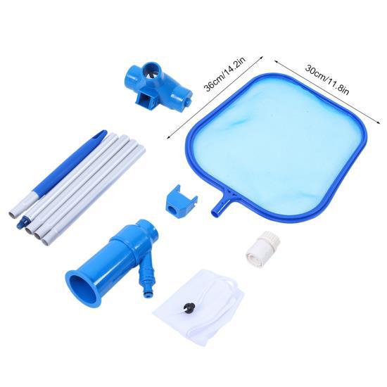 Swimming Pool Flat Leaf Skimmer Net Water Pond Hot Tub Cleaning Tool Maintenance Kit