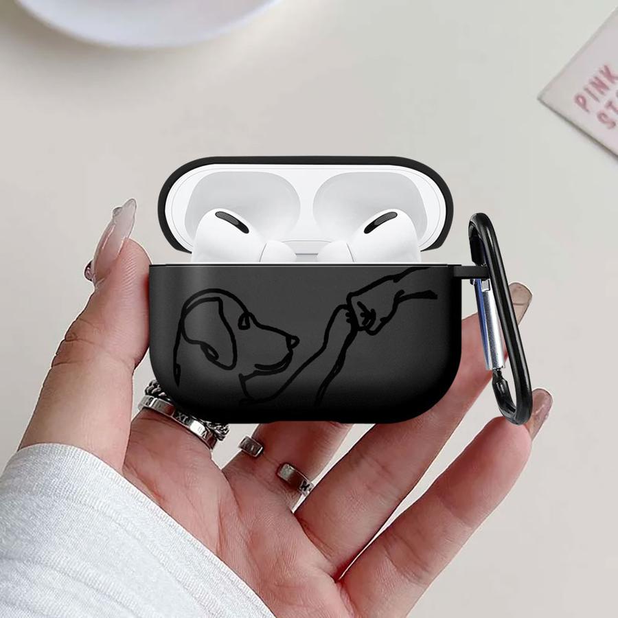 Earphone Cases Cover Case For Airpods 2 Pro2 Pro3 Pro 1 3 4 Cute Cat Dog