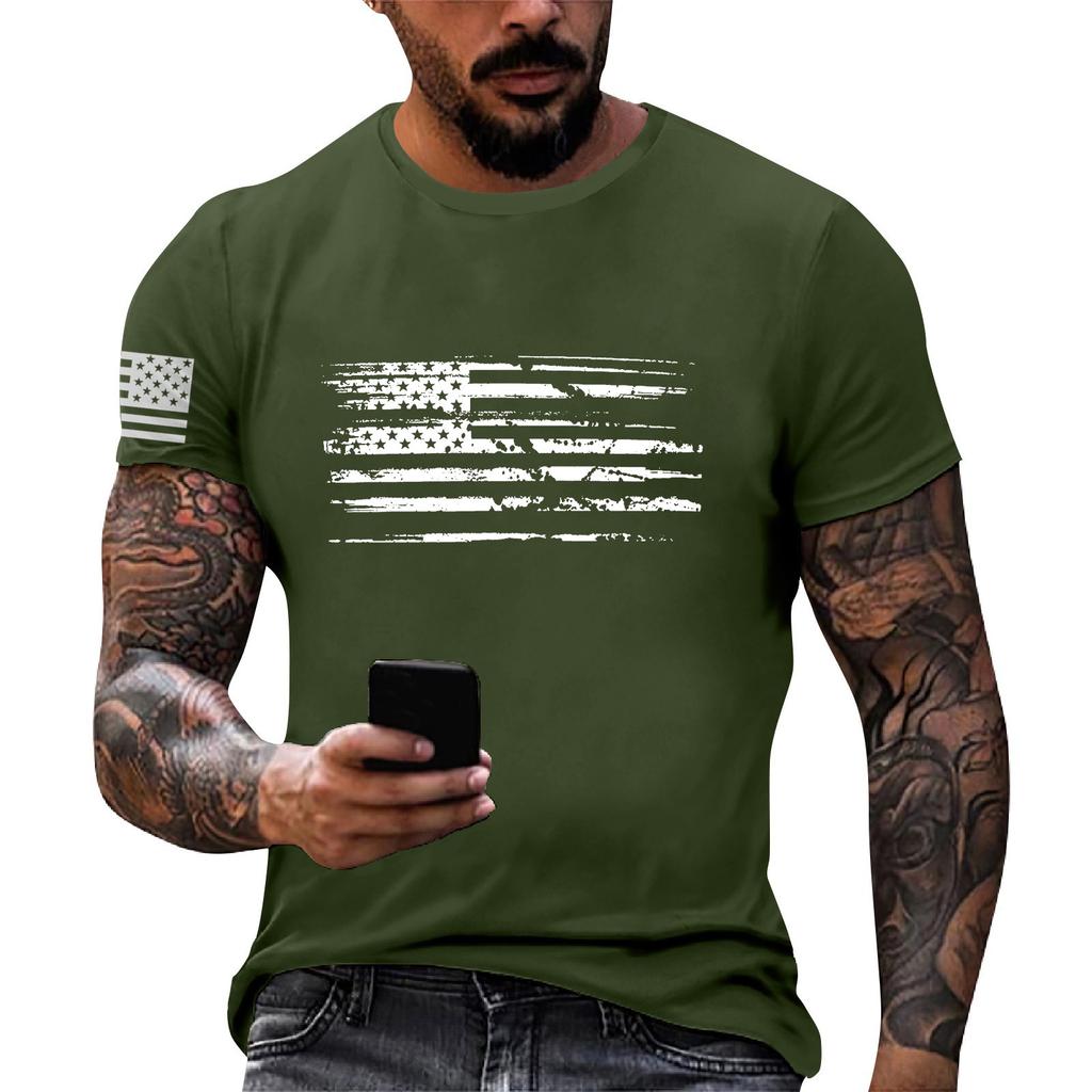 Pánské módní tričko, Streetové ležérní oblečení s krátkým rukávem