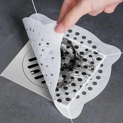 100/5 Stück Mesh Einweg Bodenablauf Aufkleber Haarfänger Stopper Anti-Verstopfungsfilter Aufkleber Badezimmer Dusche Reinigungswerkzeuge