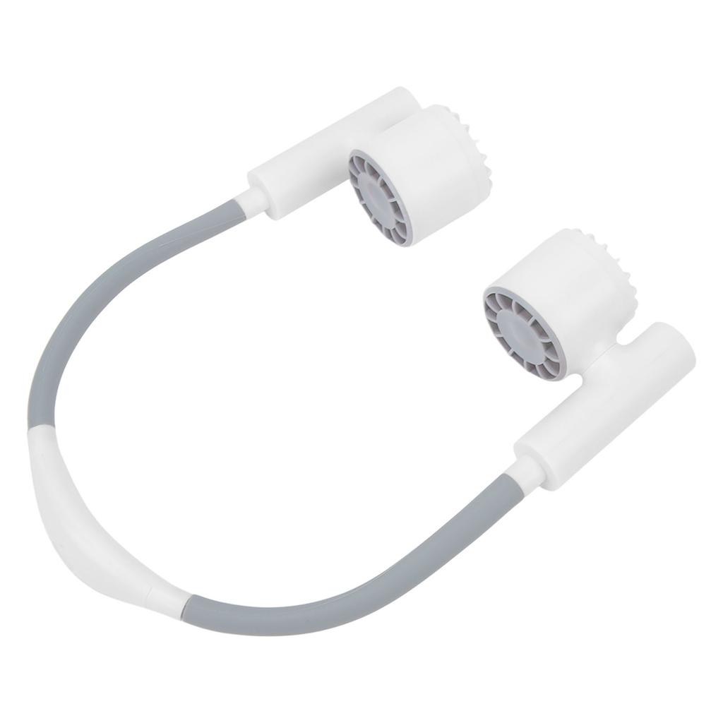 Neck Fan 3 Speed USB Charging Low Noise 2400mAh Battery Bendable Hose 90 Degree Rotating Fan