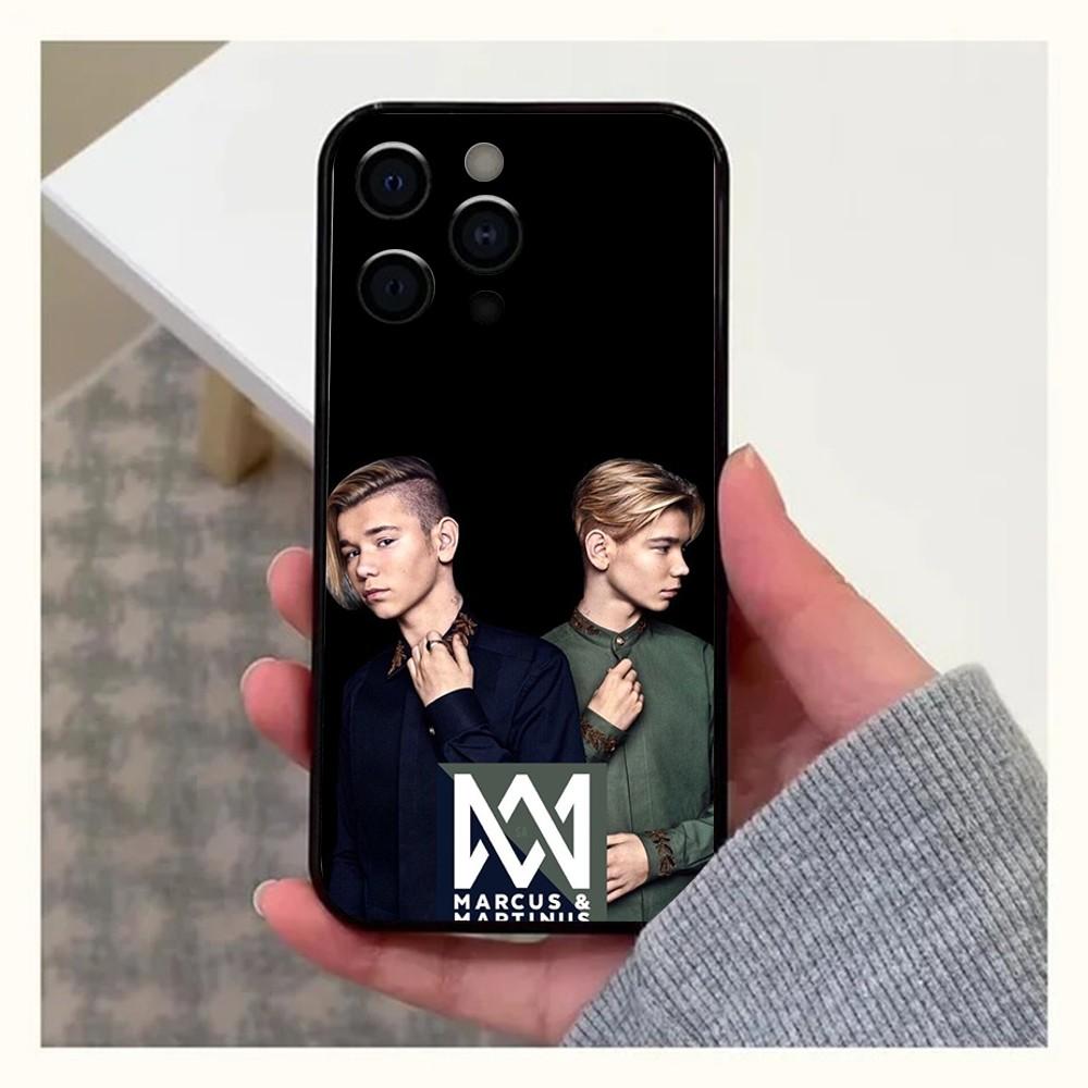 Marcus-S And M-Martinus Music Phone Case For Apple iPhone 15,14,13,12,11,Pro,X,XS,Max,XR,Plus,Mini Soft Black Cover