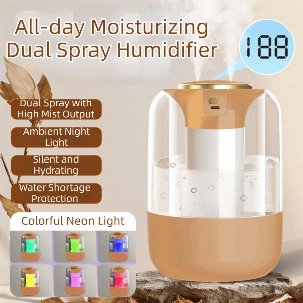 Adjustable Mist Air Humidifier Colorful Night Light Mist Air Purifier Desktop Fogger Home Use