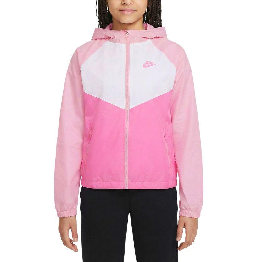 Nike Color Block Long Sleeve Zip Up Hoodie Kids jackets IF2821-621