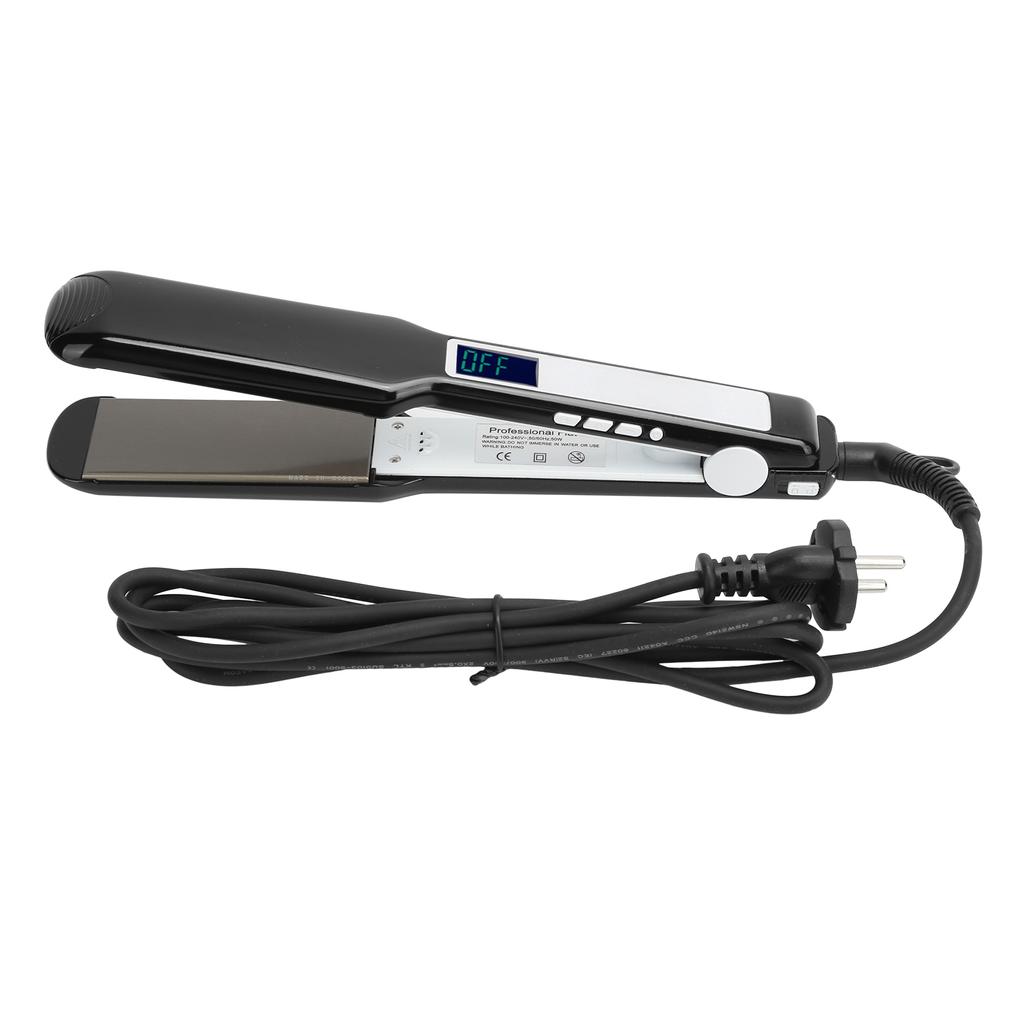 LCD Hair Straightener Wet Dry Dual Use Adjustable Temperature Hair Straightening Iron