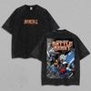 Battle Beast Vintage Graphic T-Shirt Double Sided Invincible Comic Warrior Tee