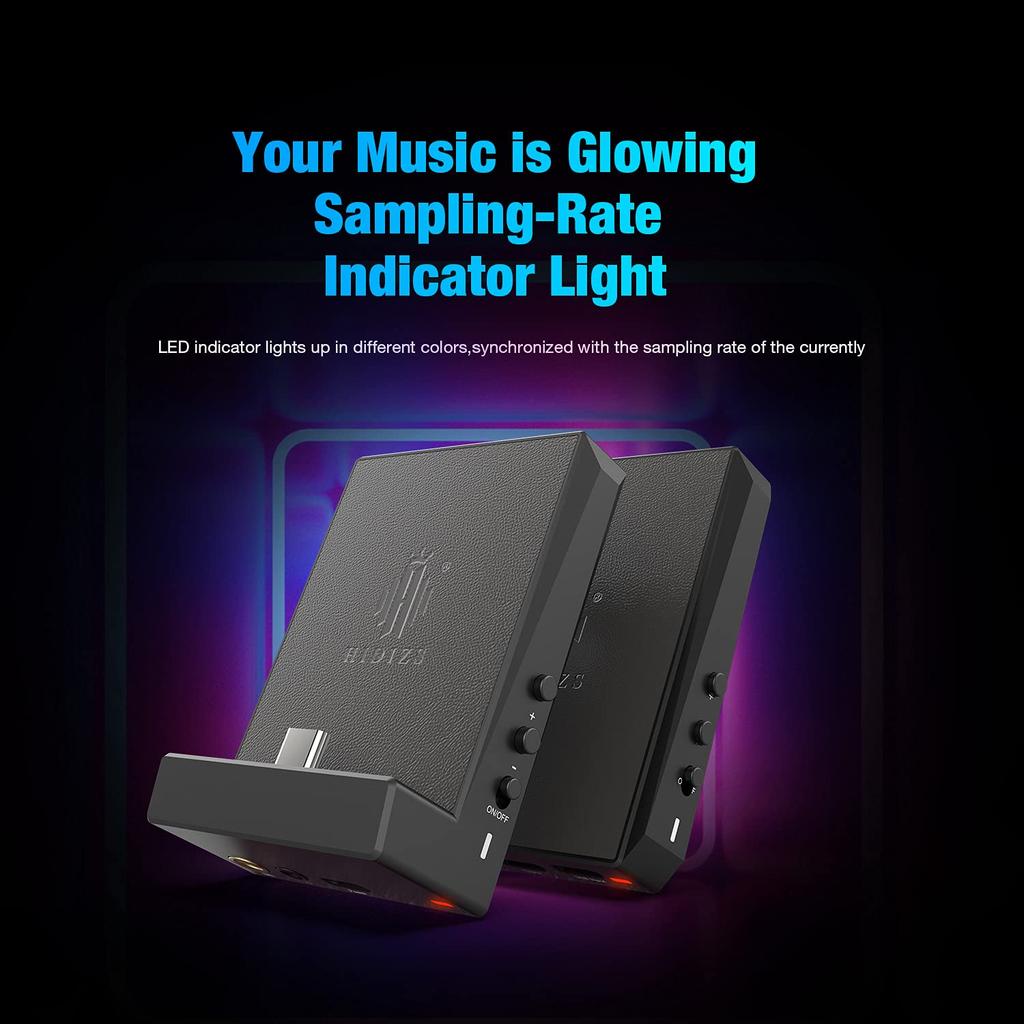 Přenosný zesilovač HIDIZS DH80S Mini sluchátkový DAC a vyvážený výstup Systém Android Jednostranný 3,5 mm 4,4 mm PC, Windows/Mac OS/iOS