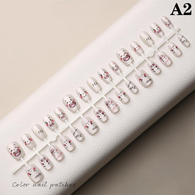 

30Pcs Long False Nails Wearable Fake Nails Full Cover Detachable Press On Nails Diy Girls Nail Tips
