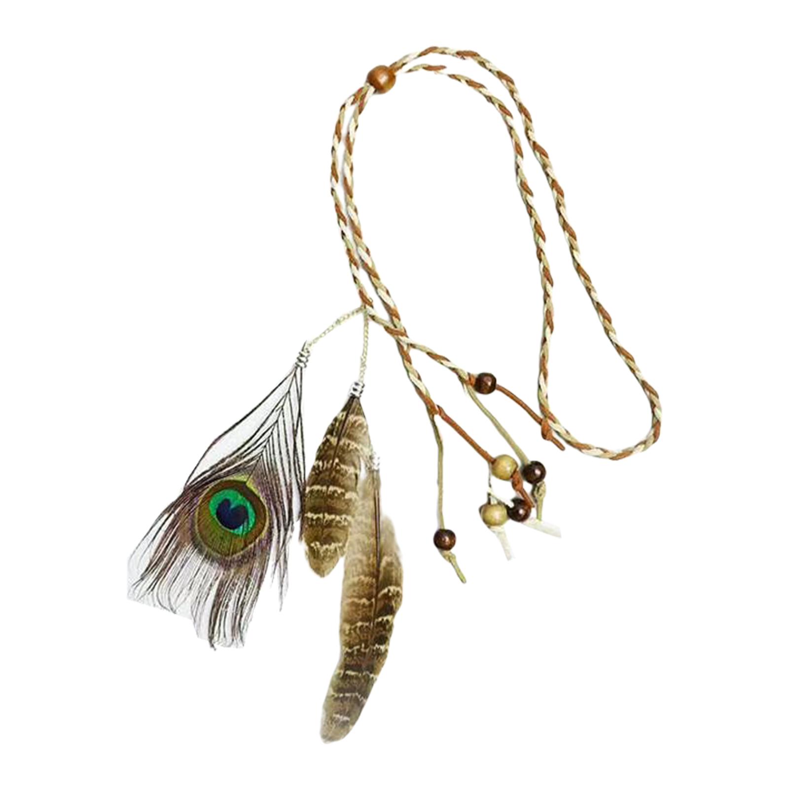 

Feathers Headpiece Indian Headpiece Native American Headdress Boho Feathers Headbands Hippie Jewelry Boho Headpiece хакі