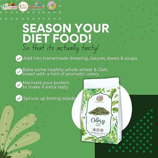 Eatery Harves by Saipro Suszone płatki warzywne kombo płatków brokułowych 50 g, płatków selera 50 g, suszonej cebuli 150 g, zupa brokułowa