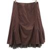 Mimole Length Layered Flare Skirt 38 Brown Women Used