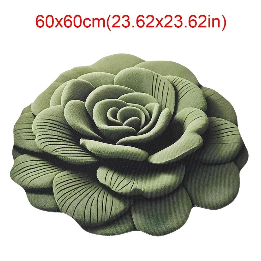Special-shaped Sunflower Carpet Soft Absorbent Flower Carpet 60x60cm Non-slip Door Gasket for Living Room Tea Table Bedside