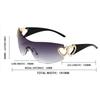 Sunscreen Sunglasses for Women High-end All-in-one Hollow-out Frameless Heart-shaped Glasses UV400 Material
