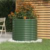 Garden Planter - Maison Exclusive - Galvanized Steel - Ø80 X 68 Cm - Green