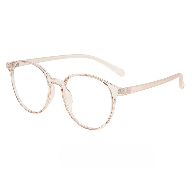 New Trendy Tr90 Ultra-light Frame Myopia Glasses Frame for Women with Prescription Frames Oval Plain Frame Anti-blue Light