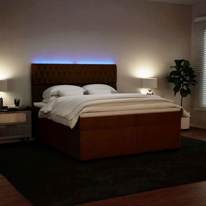 Maison Exclusive - Sommier à lattes de lit avec matelas Rose 200x200 cm Velours