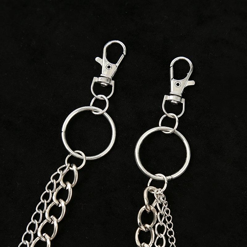 Personalized Metal Pants Chain with Cross Pendant - Hip Hop Rock Style Waist Accessory