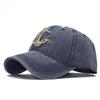 Pirate Anchor Embroidery Washed Retro Baseball Cap Ladies Retro Casual Cap Men'S Outdoor Sunscreen Visor