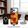 A-Autism S-Support P-Puzzle Pattern Phone Case Magnetic For iPhone17 16 15 14 13 12 Pro Max For Magsafe Wireless Charging Cover