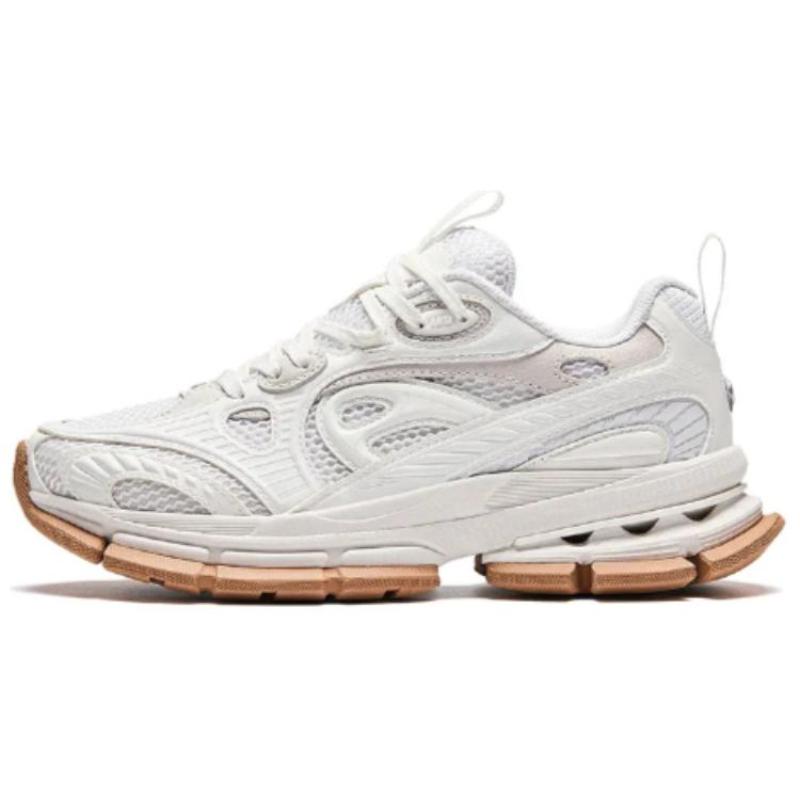 Anta Cushioned Slip-Resistant Low-Top Casual Shoes Women's White Sneakers 122428805A-1