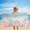 Cartoon Cute Little Twin Stars Microfiber Beach Towel Absorbent Quick Dry Soft Yoga Swimming Resort Mountain Climbing Towel