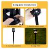 Solar Tiki Torches Flickering Flame Waterproof Outdoor Solar Lights Auto On/Off Decorative Lighting for Garden Yard Patio Pathway