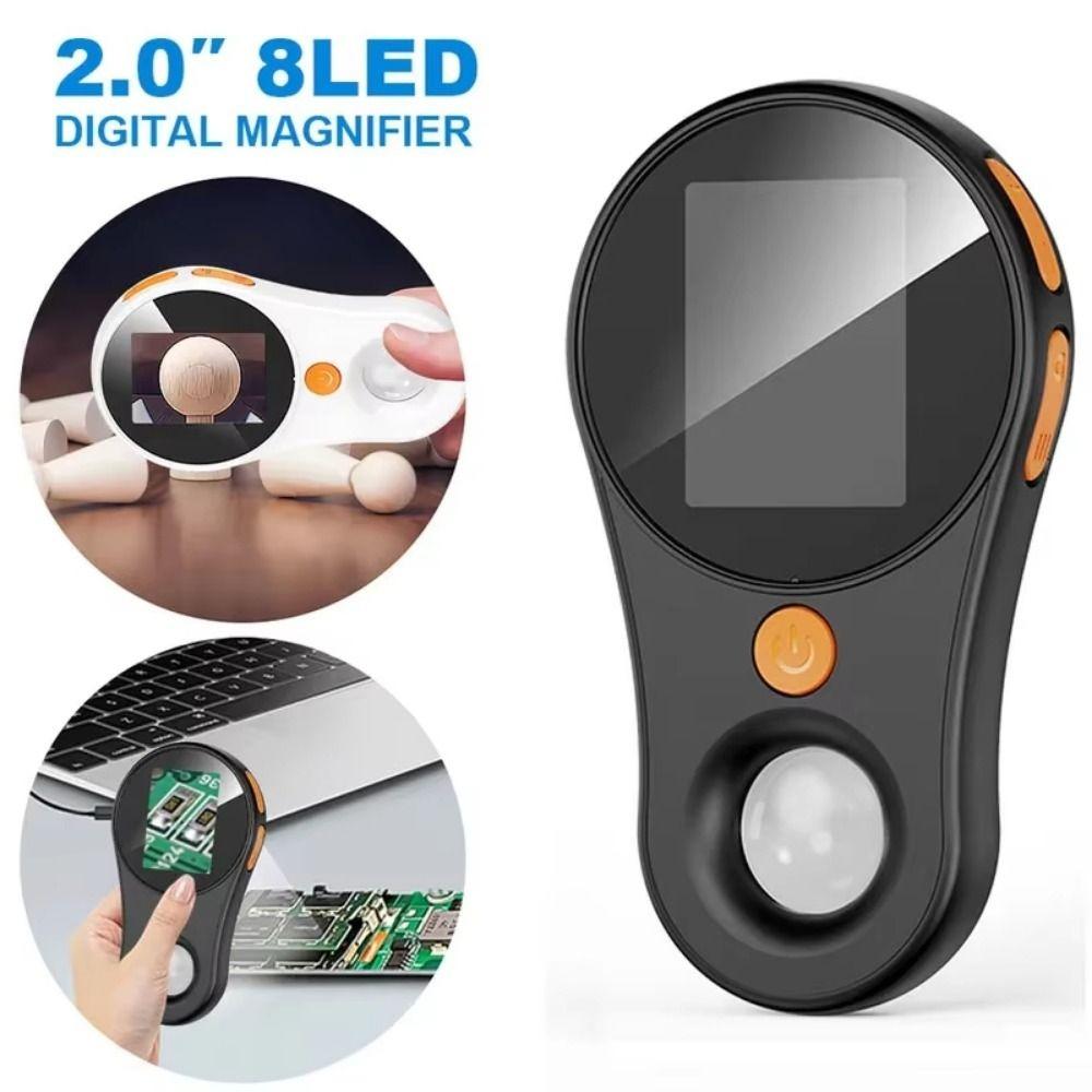 2 Inch IPS Screen Children's Digital Microscope 500X Zoom Coin Magnifier Electronics Repair