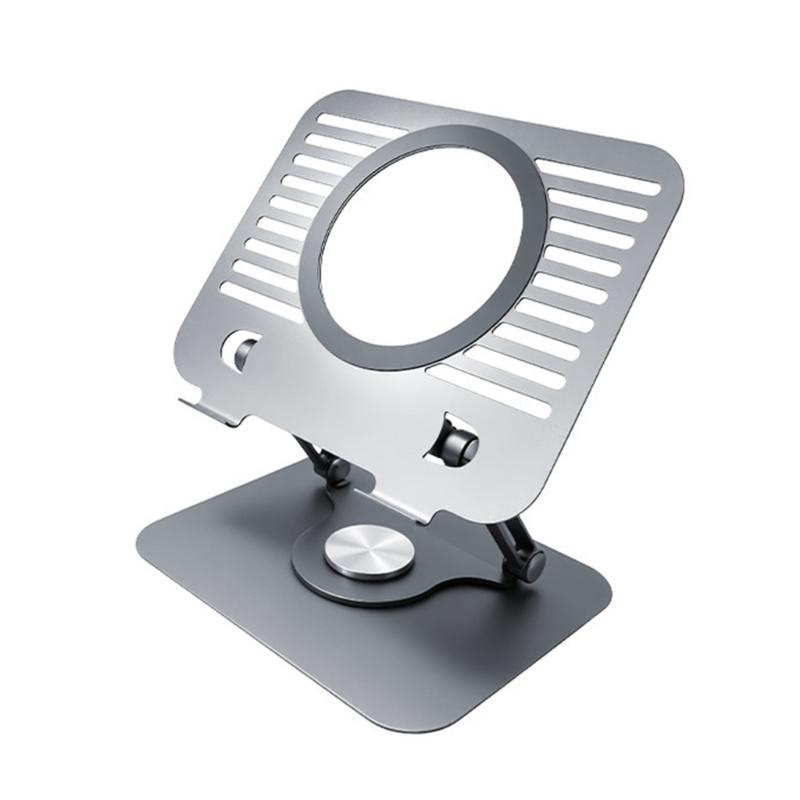 Foldable Computer Stand with Ventilation Holes Heat Dissipation Adjustable Rotations Height for 15.6inch Laptops