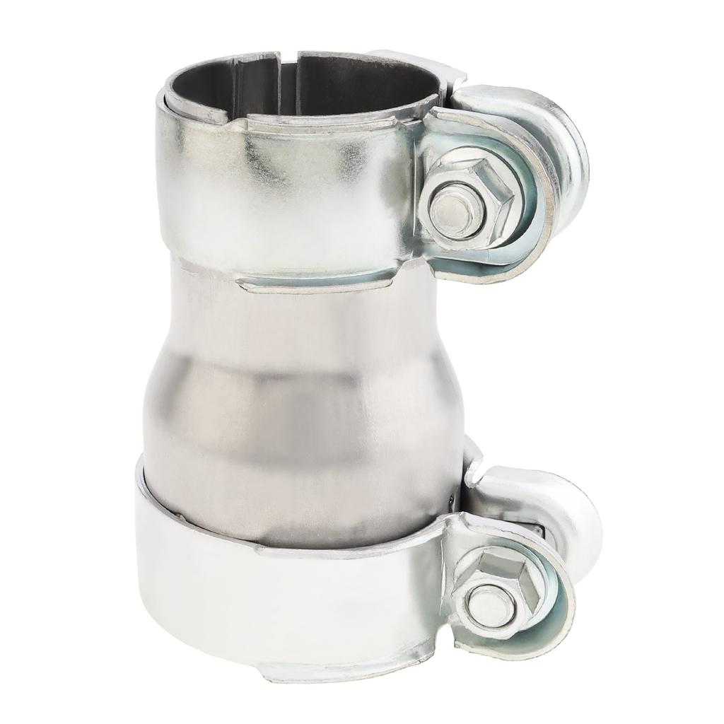 2.5 to 3 Inch Exhaust Adapter, Double Clamp Reducing Pipe, Carbon Steel Exhaust Pipe Adapter, Exhaust Reducer Connector Pipe,Various U-shaped clips