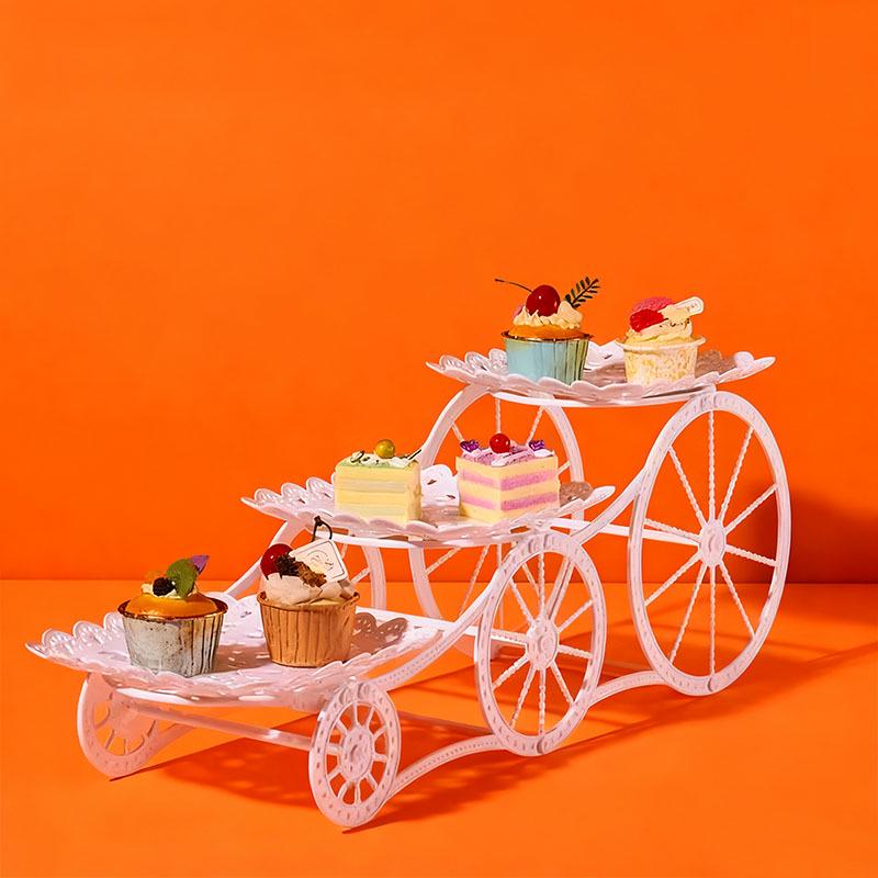 

Трехъярусная подставка для десертов: Многоярусная кондитерская, поднос для конфет и фруктов для гостиной