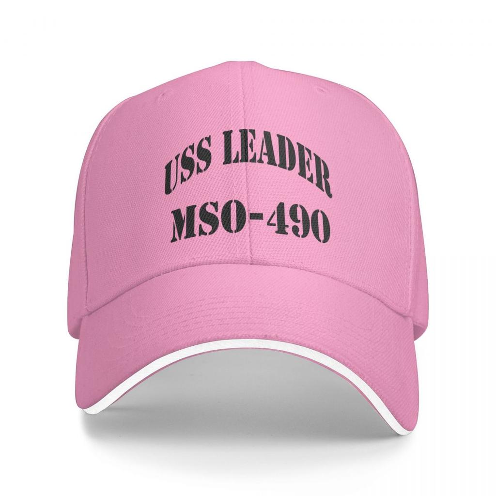 USS LEADER (MSO-490) SHIP'S STORE Baseball Cap Fishing Hat Military Tactical Caps Snap Back Hat Sports Caps Hat Ladies Unisex'S