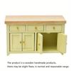 Unfinished Wooden Dollhouses Cabinet Miniature Furniture Model For DIY Crafting And Display