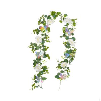 Künstliche Eukalyptusgirlande Grüne Blätter Ranken Floral 1,8M Grünpflanzen Blumendekor für