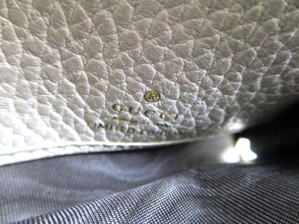 Authentic GUCCI Marmont G Off White Leather Continental Wallet Flap Long Wallet #a709  Open Box